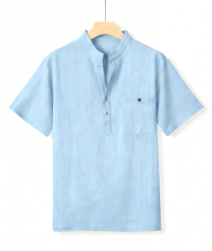 Men’s Linen Shirt - Lightweight Breathable Everyday Style