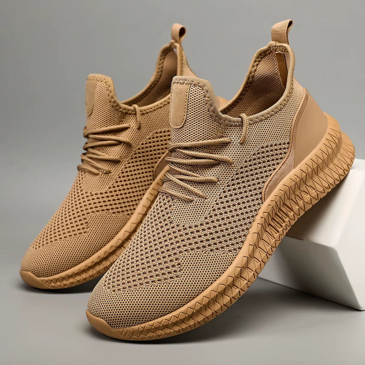 Men's Orthopedic Trainers - Lightweight Mesh Cushioned Sole