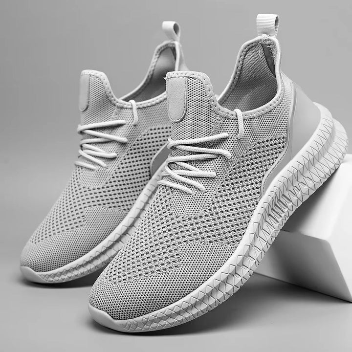 Men's Orthopedic Trainers - Lightweight Mesh Cushioned Sole