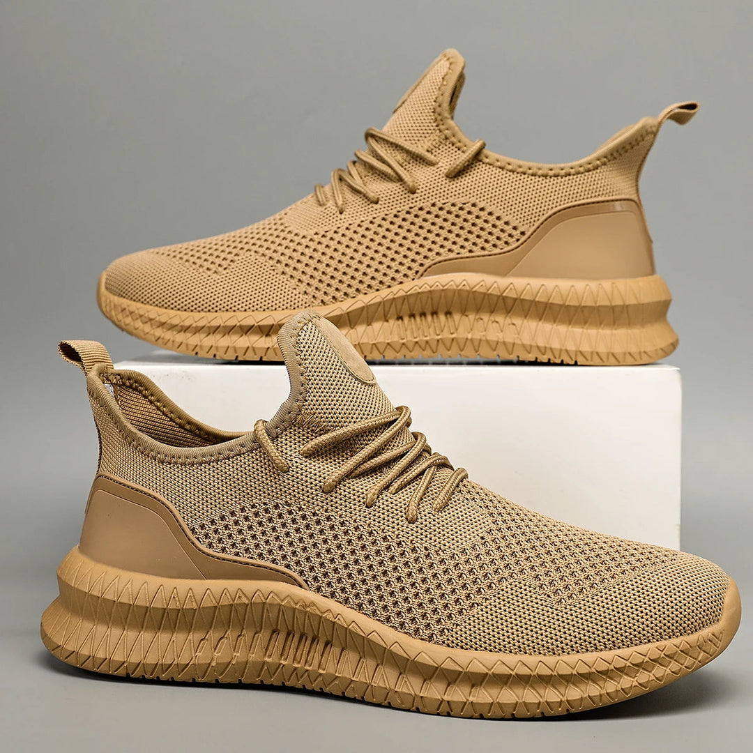 Men's Orthopedic Trainers - Lightweight Mesh Cushioned Sole