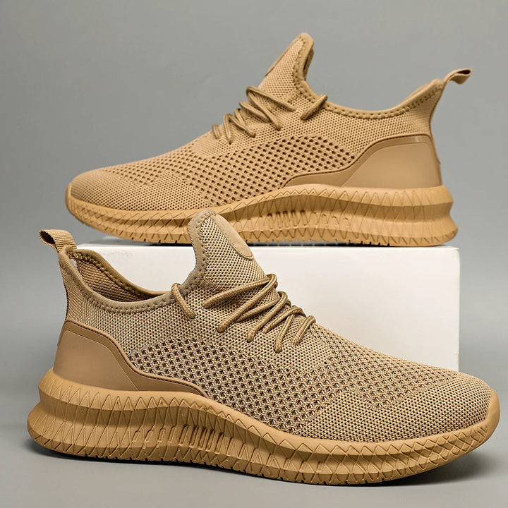 Men's Orthopedic Trainers - Lightweight Mesh Cushioned Sole