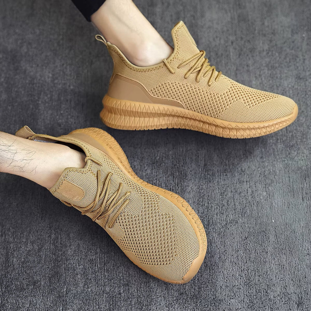 Men's Orthopedic Trainers - Lightweight Mesh Cushioned Sole