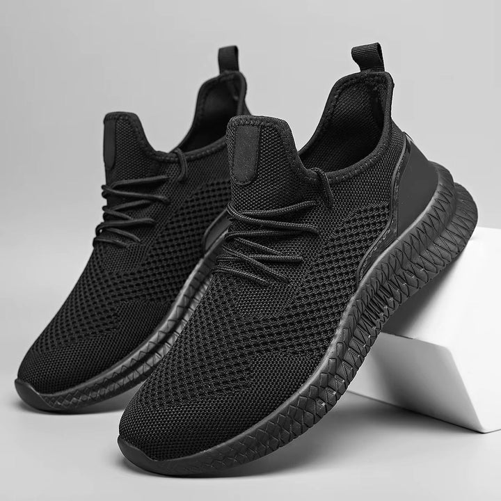 Men's Orthopedic Trainers - Lightweight Mesh Cushioned Sole