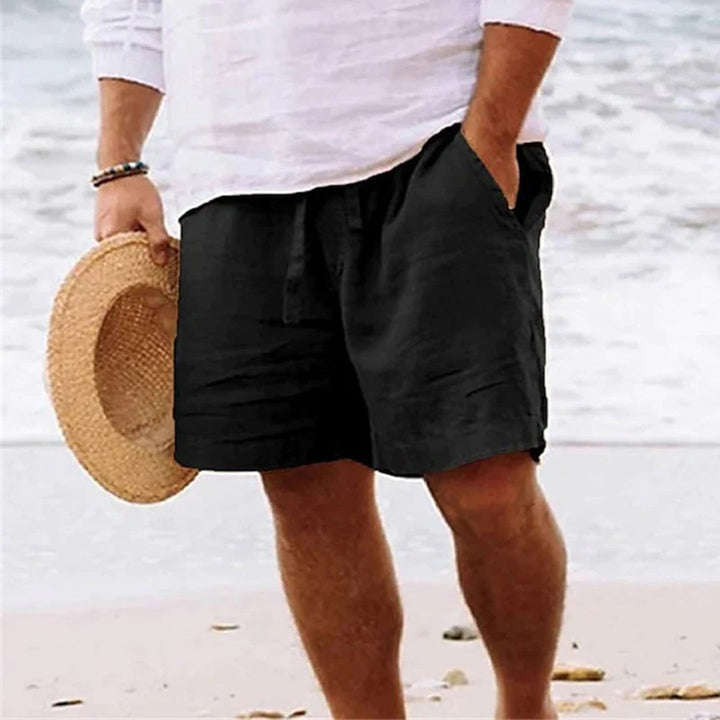 Men's Relaxed Linen Shorts - Garden Party & Holiday Wear
