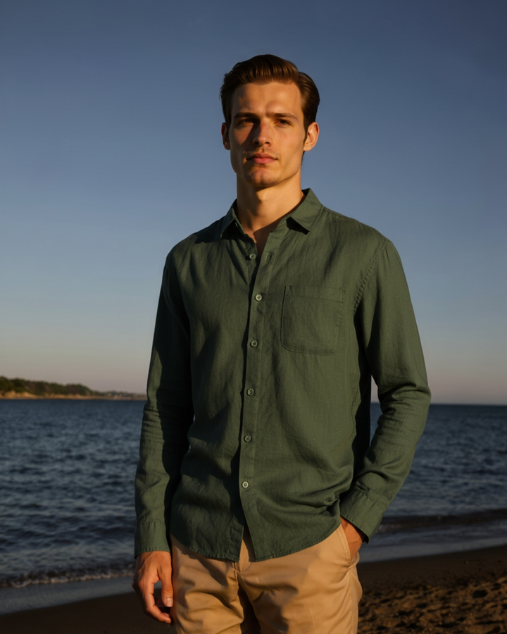 Men’s Linen Shirt – Relaxed Fit Premium Comfort