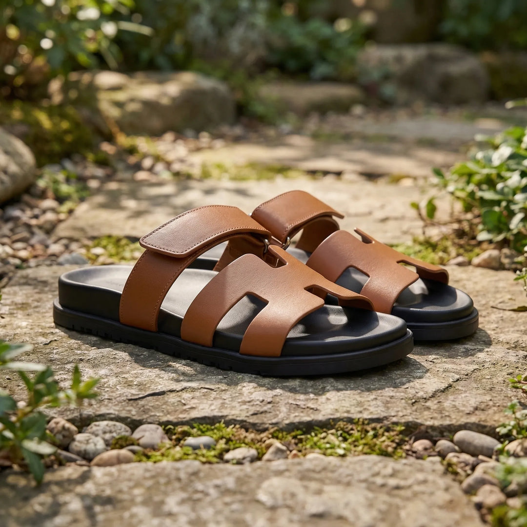 Men's Slide Sandal - H-Strap Adjustable Summer