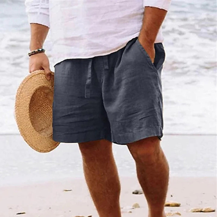 Men's Relaxed Linen Shorts - Garden Party & Holiday Wear