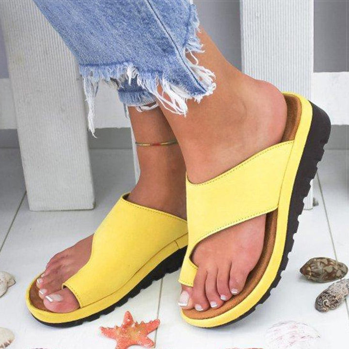 Orthopedic Wedge Sandal Wide Fit - Arch Support Bunion Corrector