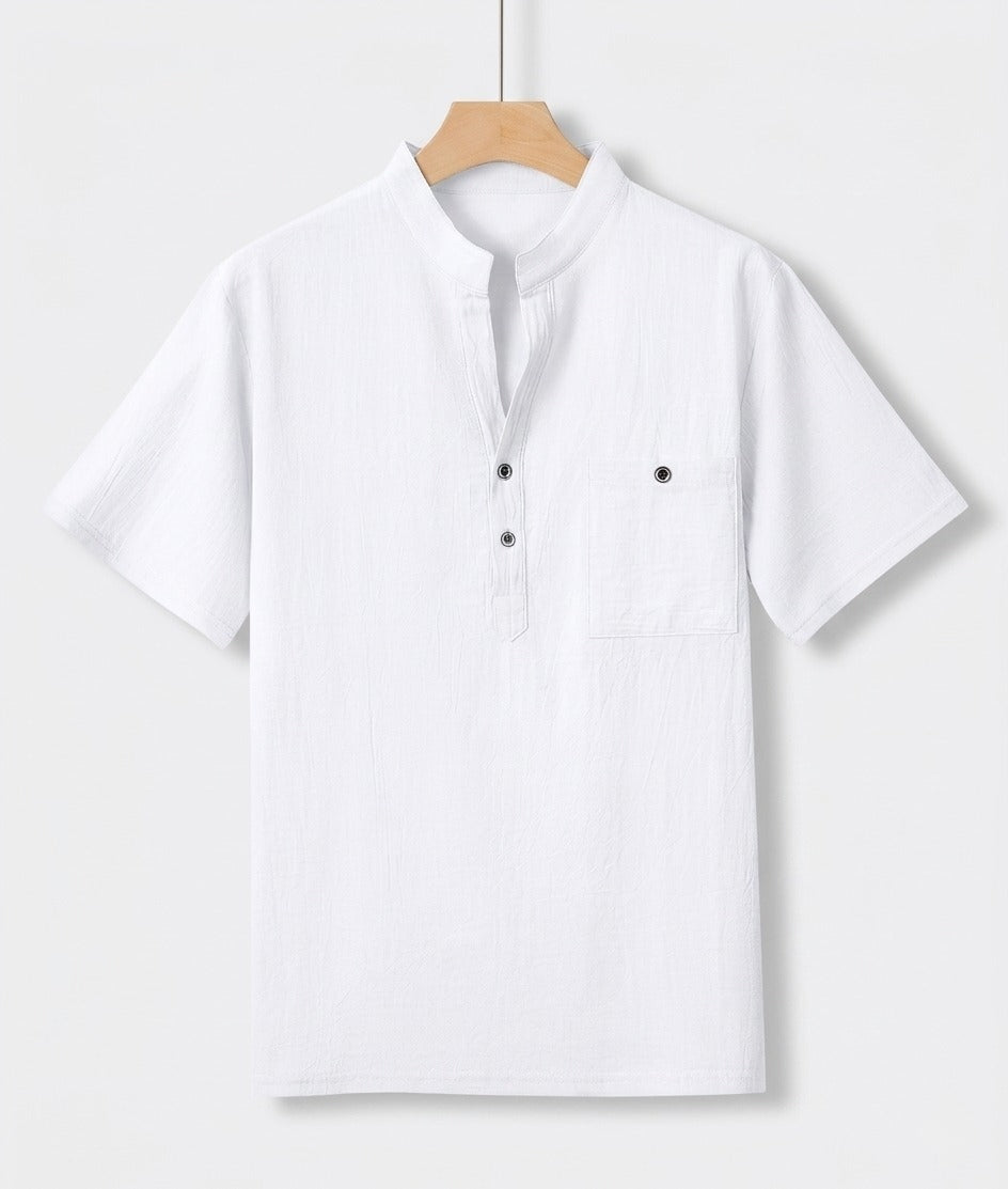 Men’s Linen Shirt - Lightweight Breathable Everyday Style