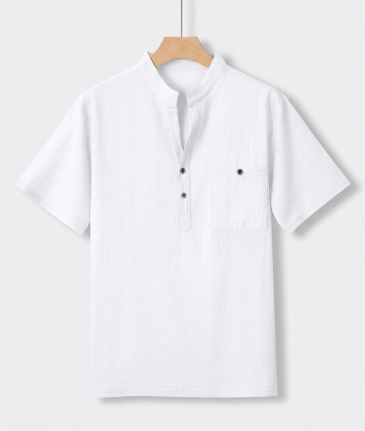 Men’s Linen Shirt - Lightweight Breathable Everyday Style