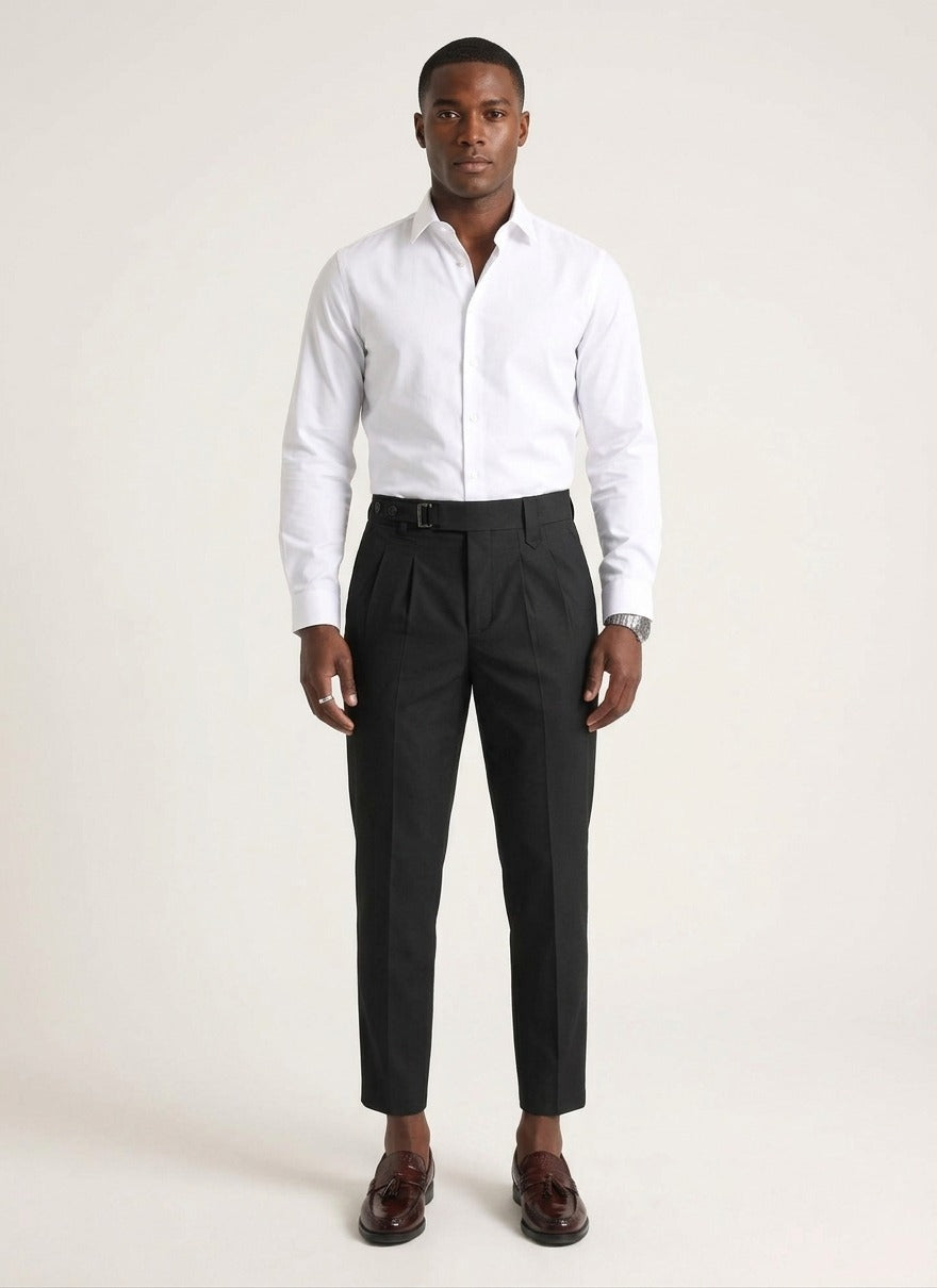 Men’s Tailored Business Trousers - Cotton Blend Comfort