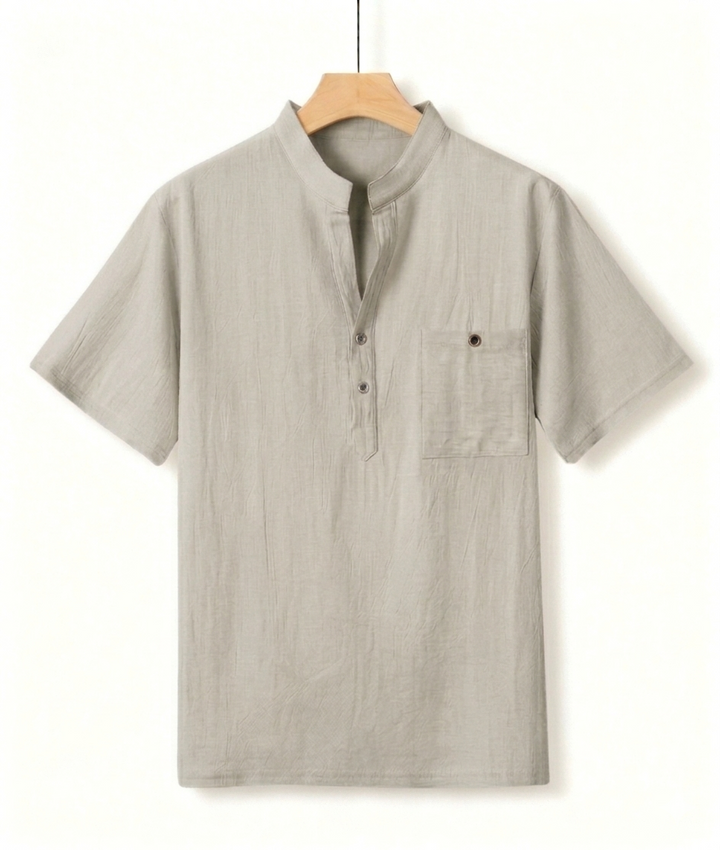 Men’s Linen Shirt - Lightweight Breathable Everyday Style