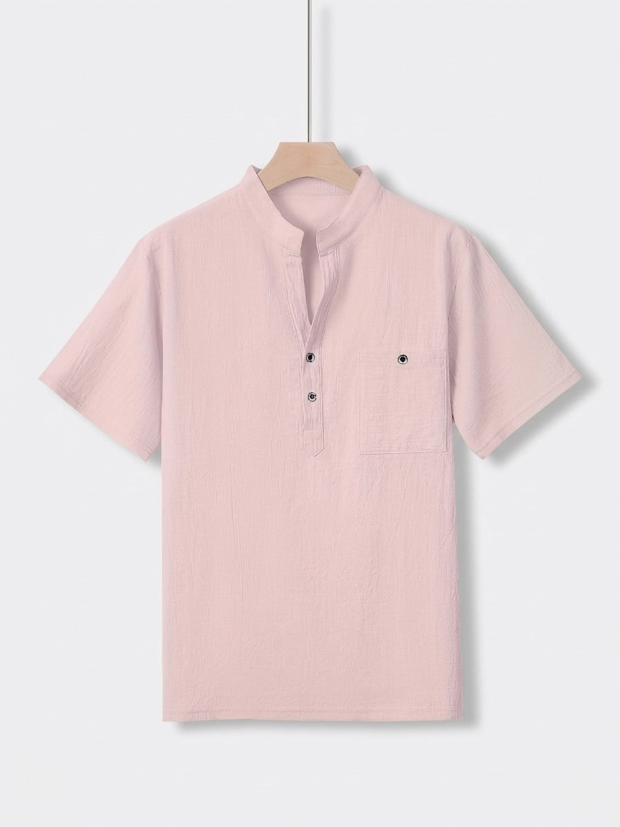Men’s Linen Shirt - Lightweight Breathable Everyday Style