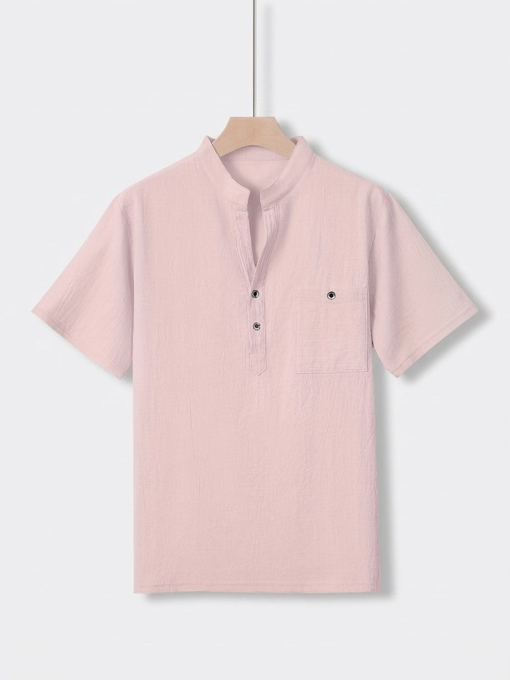 Men’s Linen Shirt - Lightweight Breathable Everyday Style
