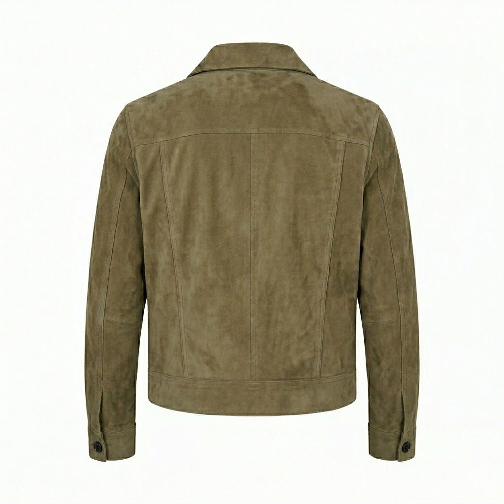 Men’s Suede Jacket – Classic Lightweight Outerwear