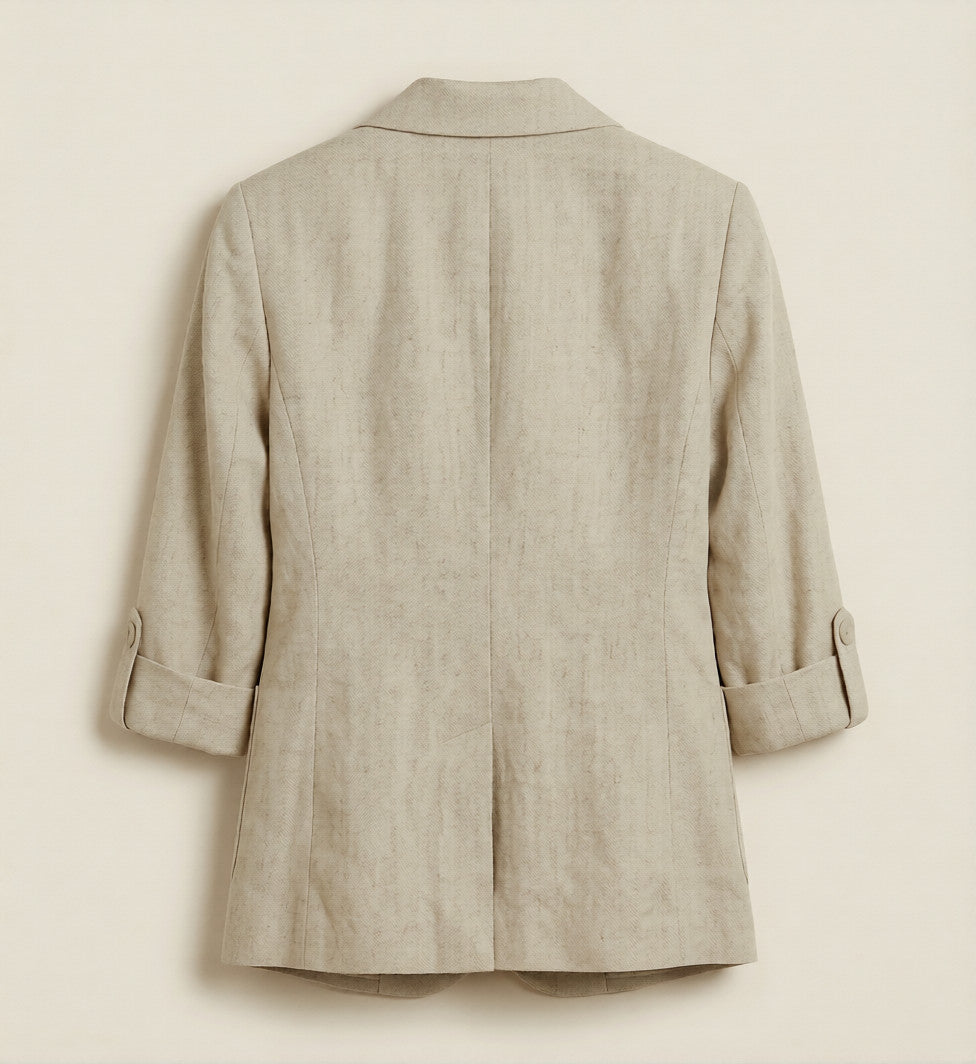 Women’s Linen Blazer - Lightweight Summer Workwear Jacket