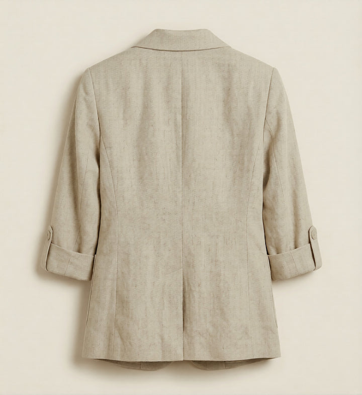 Women’s Linen Blazer - Lightweight Summer Workwear Jacket