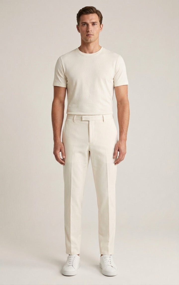 Men’s Classic Pants - High Waist Cotton