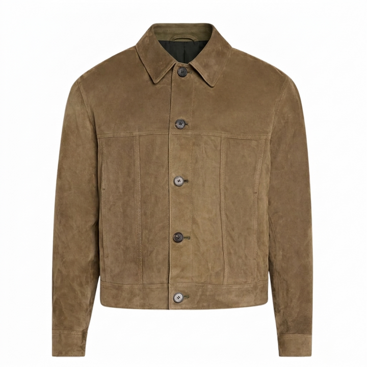 Men’s Suede Jacket – Classic Lightweight Outerwear
