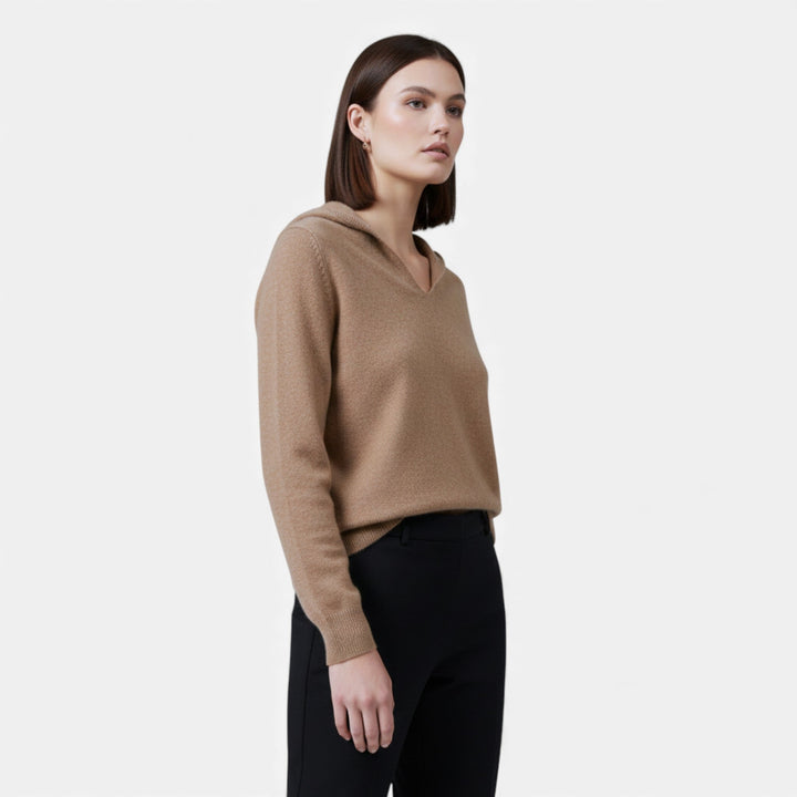 Women’s Sloane Signature — Sculpted V-Neck Oversized Pullover