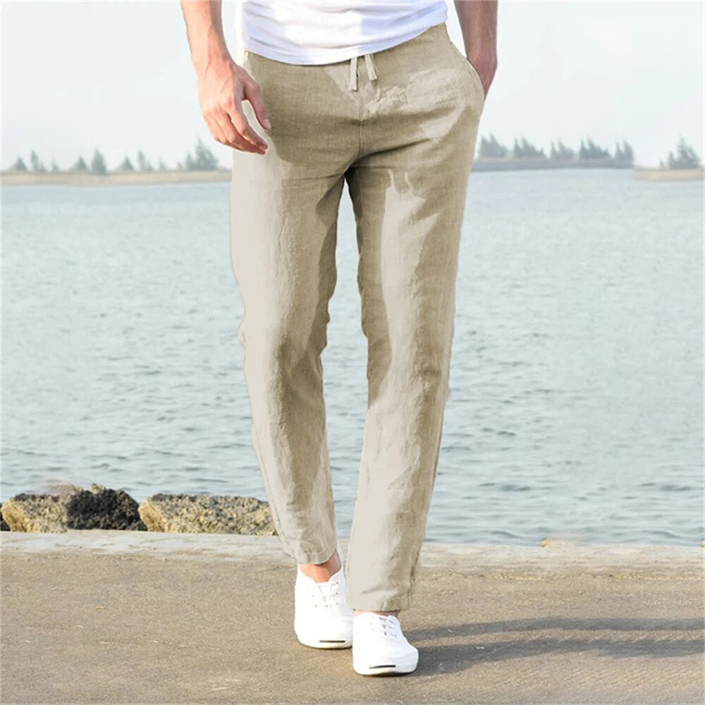Men's Linen Trousers - Wedding Guest & Garden Party