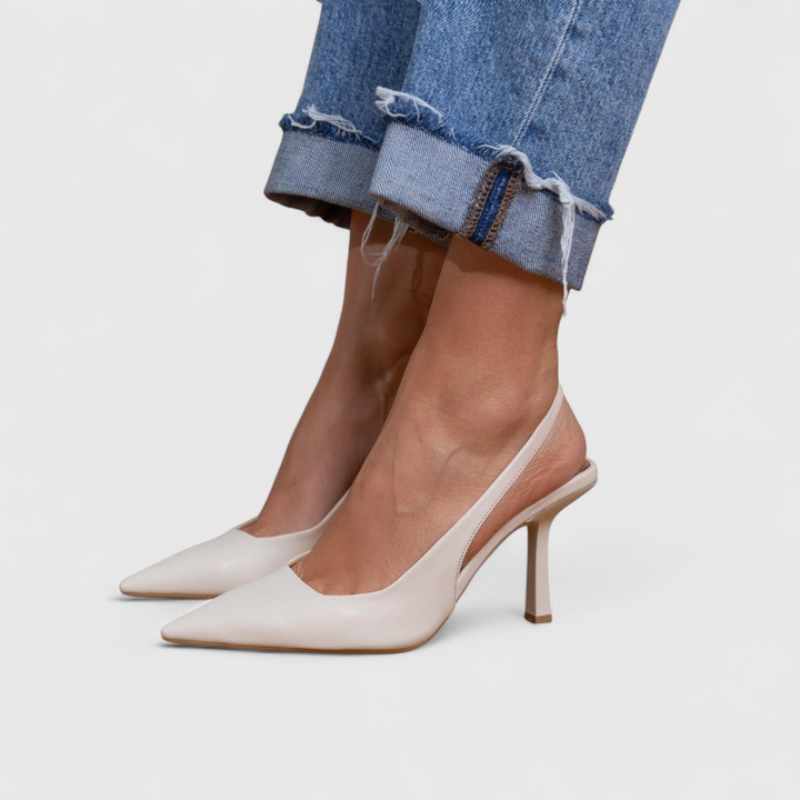 Orthopedic Slingback Heel Women - Suede Pointed Toe Wedding