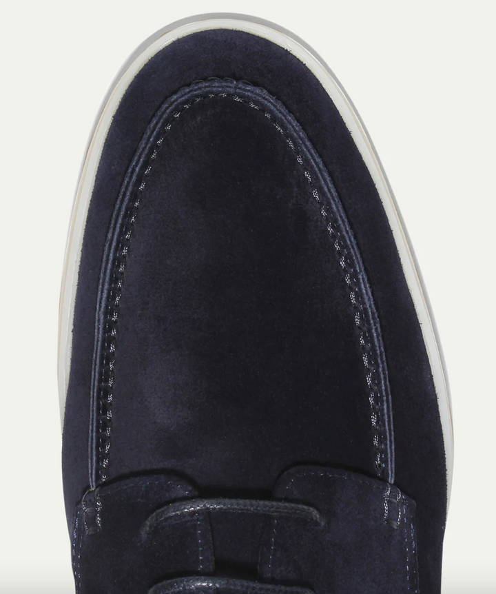 Men's Italian Suede Loafers - White Sole