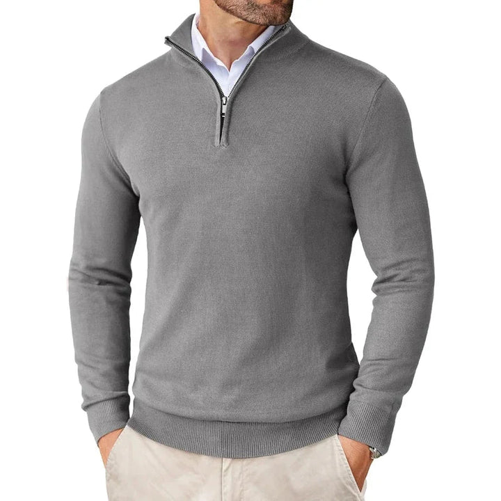 Half-Zip Jumper Men Smart Casual - Classic Knitwear