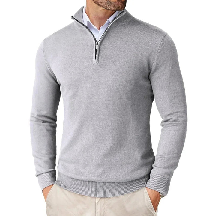 Half-Zip Jumper Men Smart Casual - Classic Knitwear