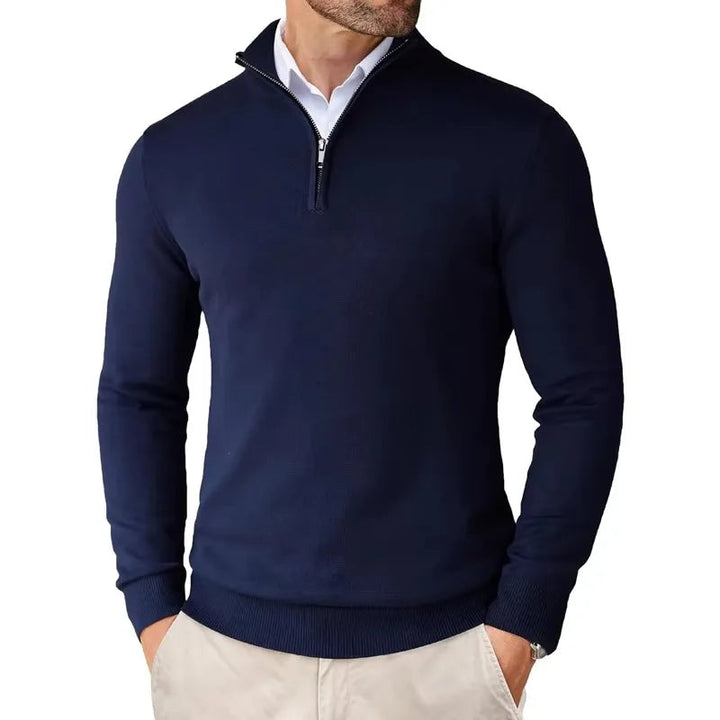 Half-Zip Jumper Men Smart Casual - Classic Knitwear