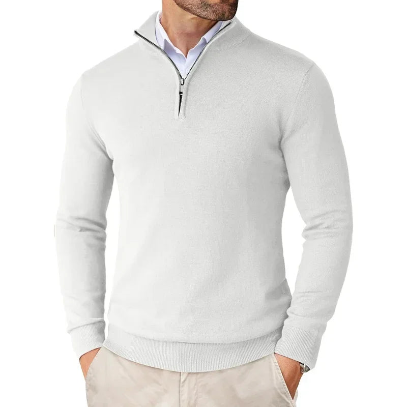 Half-Zip Jumper Men Smart Casual - Classic Knitwear
