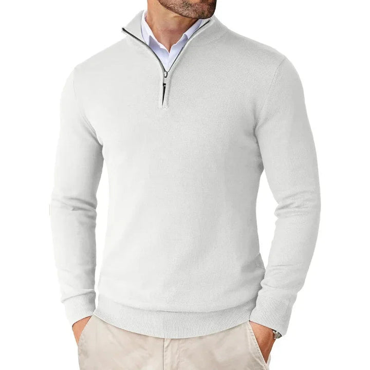 Half-Zip Jumper Men Smart Casual - Classic Knitwear