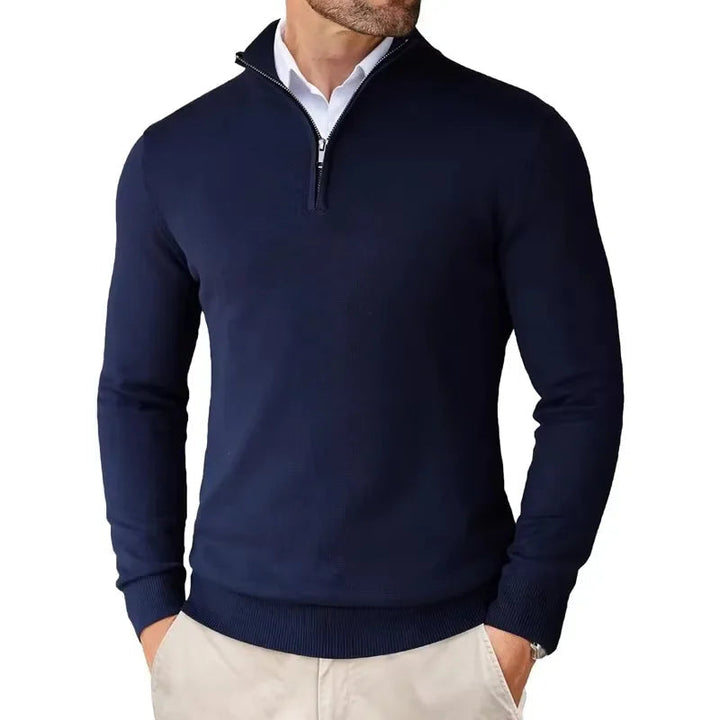 Half-Zip Jumper Men Smart Casual - Classic Knitwear