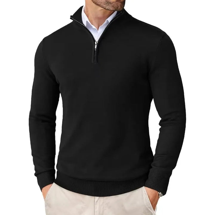 Half-Zip Jumper Men Smart Casual - Classic Knitwear