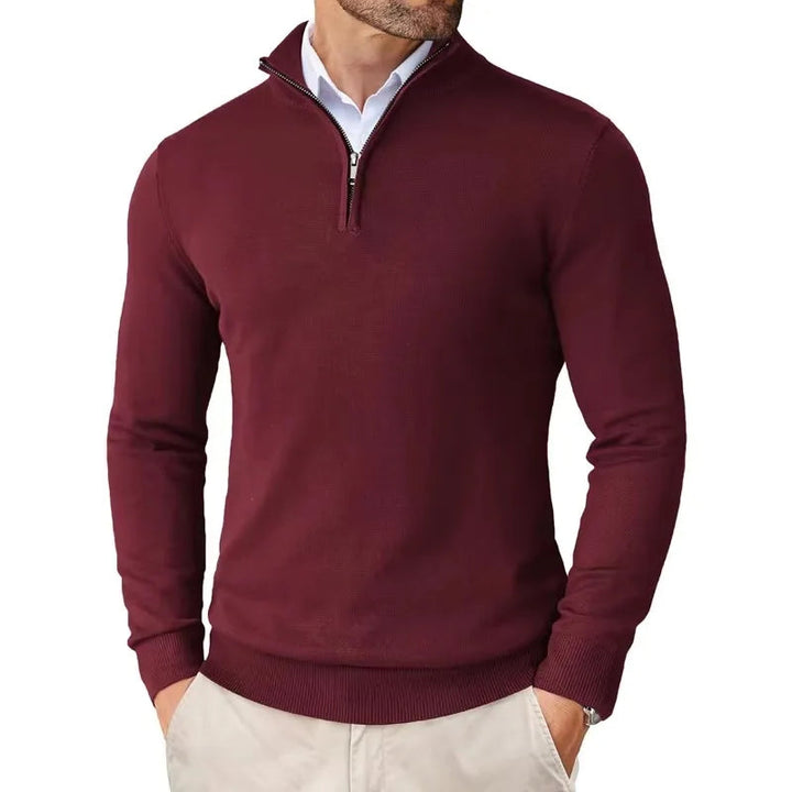 Half-Zip Jumper Men Smart Casual - Classic Knitwear