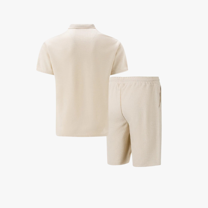 Men's Polo Shirt and Shorts Set - Summer Holiday Outfit