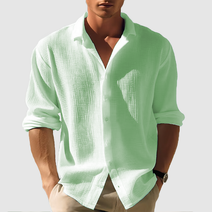 Linen Shirt Men - Summer Wedding Garden Party Smart Casual