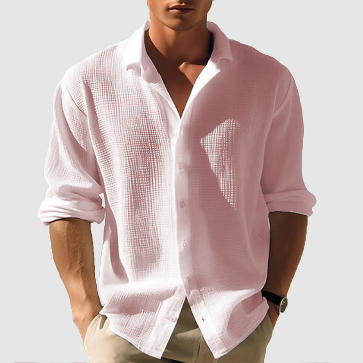 Linen Shirt Men - Summer Wedding Garden Party Smart Casual