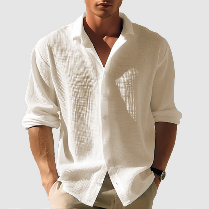 Linen Shirt Men - Summer Wedding Garden Party Smart Casual