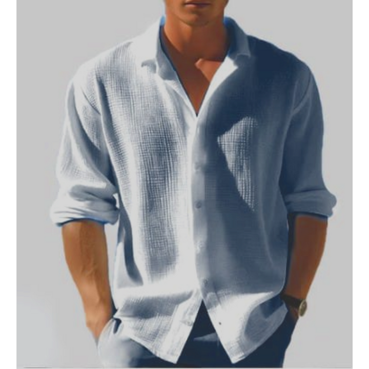 Linen Shirt Men - Summer Wedding Garden Party Smart Casual