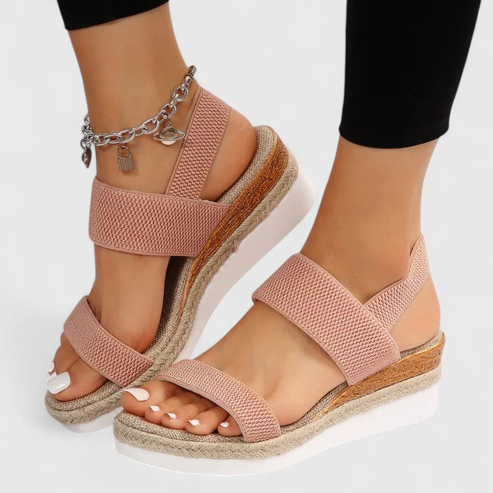 Women's Arch Support Sandals – Orthopedic Elastic Espadrille Platform