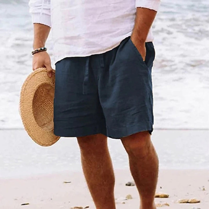 Men's Relaxed Linen Shorts - Garden Party & Holiday Wear