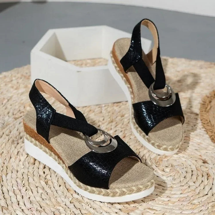 Orthopedic Wedge Sandals Women – Platform Espadrille Slip-On Summer
