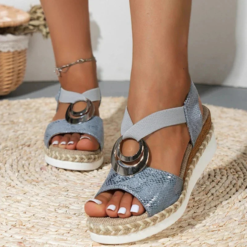 Orthopedic Wedge Sandals Women – Platform Espadrille Slip-On Summer
