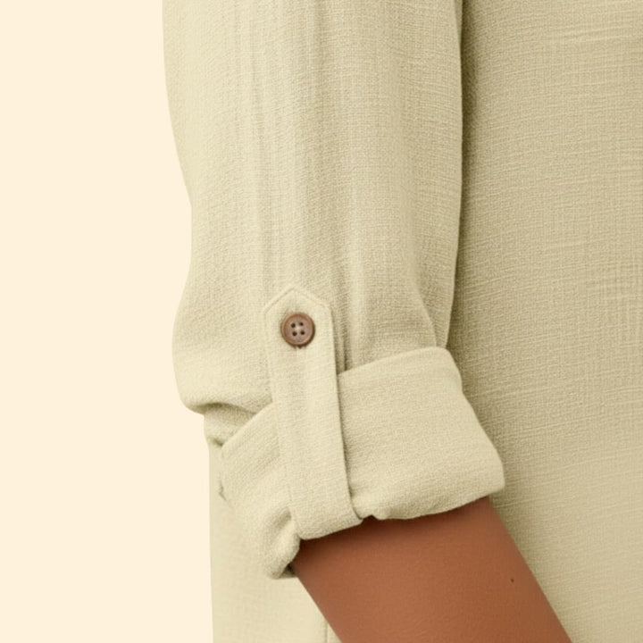 Women's Relaxed Linen Shirt – Oversized Button-Down Smart Casual