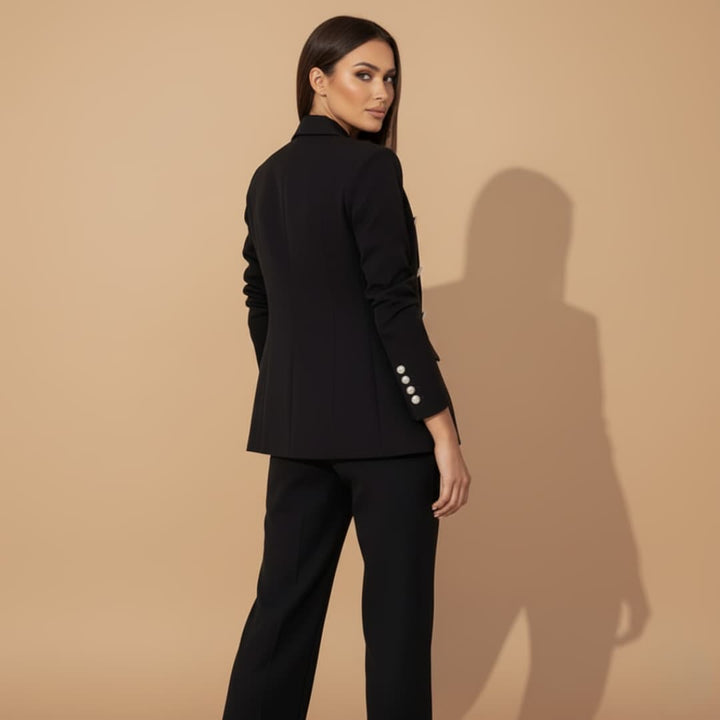 Women's Double-Breasted Trouser Suit – Wedding Guest