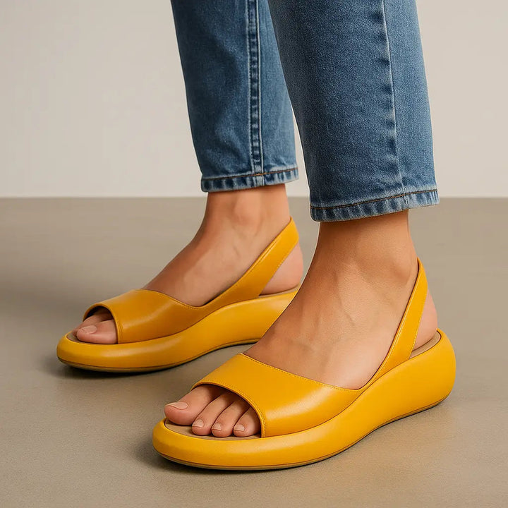 Orthopaedic Wedge Slingback Sandal - Arch Support Plantar Fasciitis