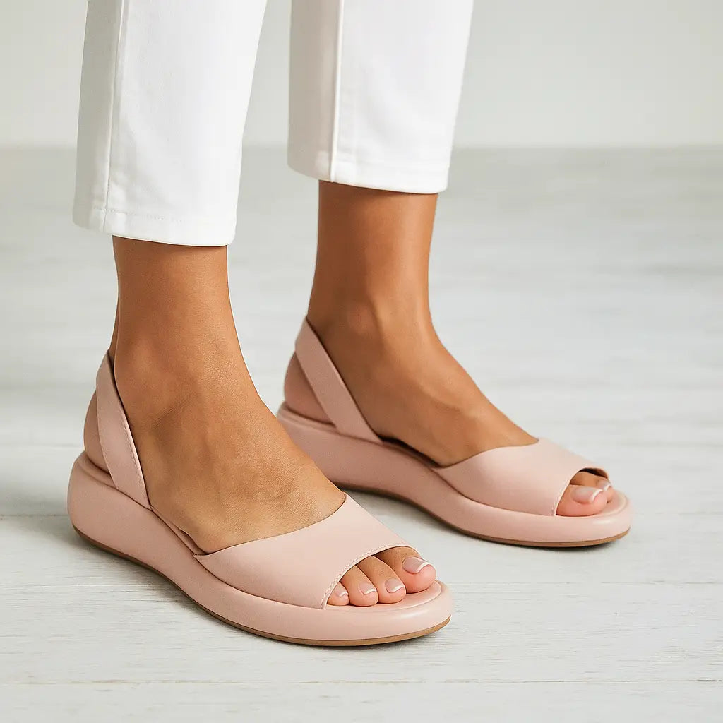 Orthopaedic Wedge Slingback Sandal - Arch Support Plantar Fasciitis