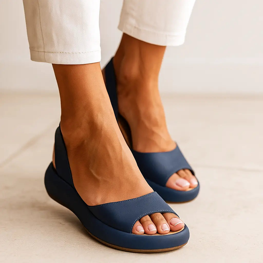 Orthopaedic Wedge Slingback Sandal - Arch Support Plantar Fasciitis