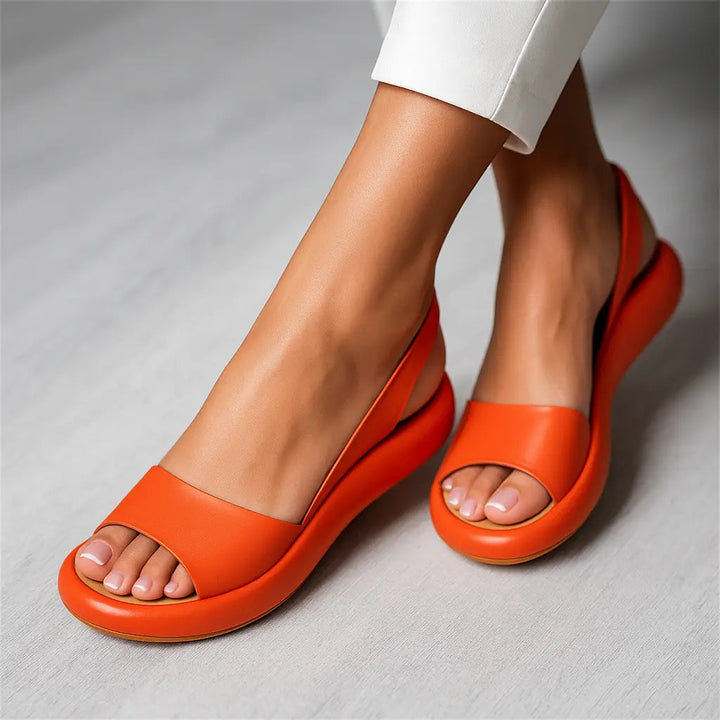 Orthopaedic Wedge Slingback Sandal - Arch Support Plantar Fasciitis